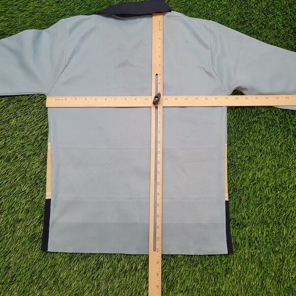 Vintage Marco Di Roma Dagger Collar Disco Shirt Womens Medium Stripe Textured - Picture 6 of 12